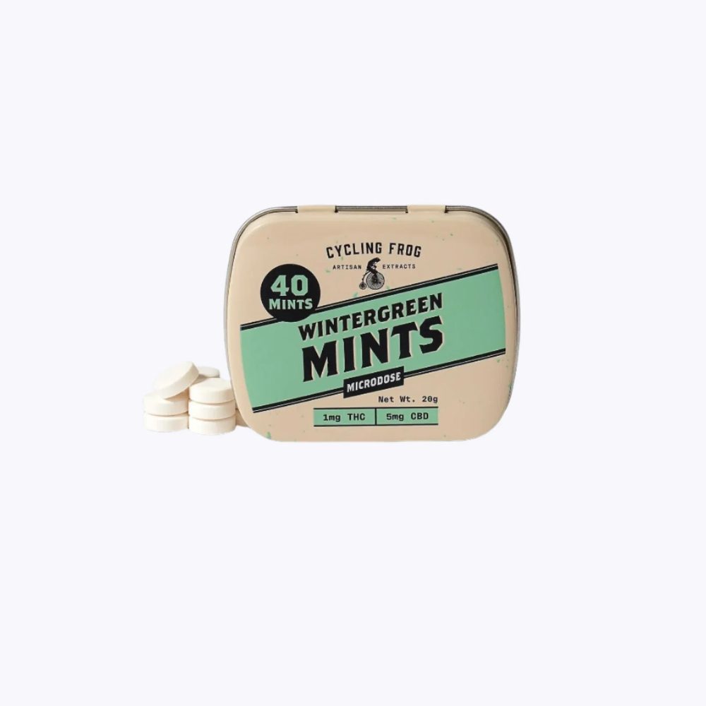 Cycling Frog Wintergreen THC Microdose Mints – 40 Count
