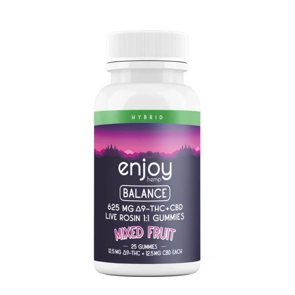 Enjoy Live Rosin Delta 9 + CBD Gummies Balance 25ct