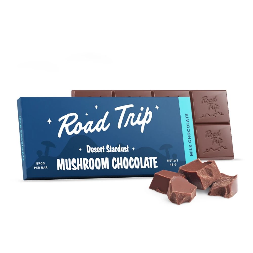 Road Trip Desert Stardust Mushroom Chocolate Bar – Strawberry Crunch
