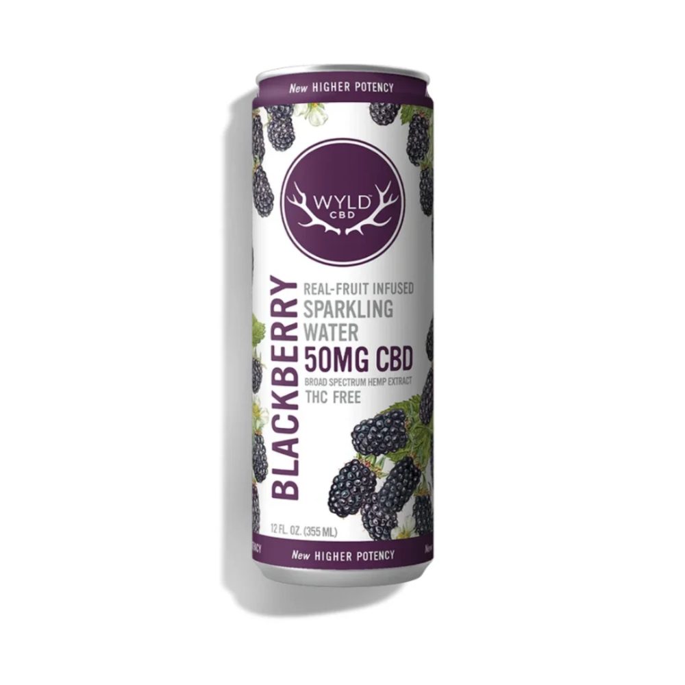 Wyld CBD Sparkling Water – Blackberry 50mg