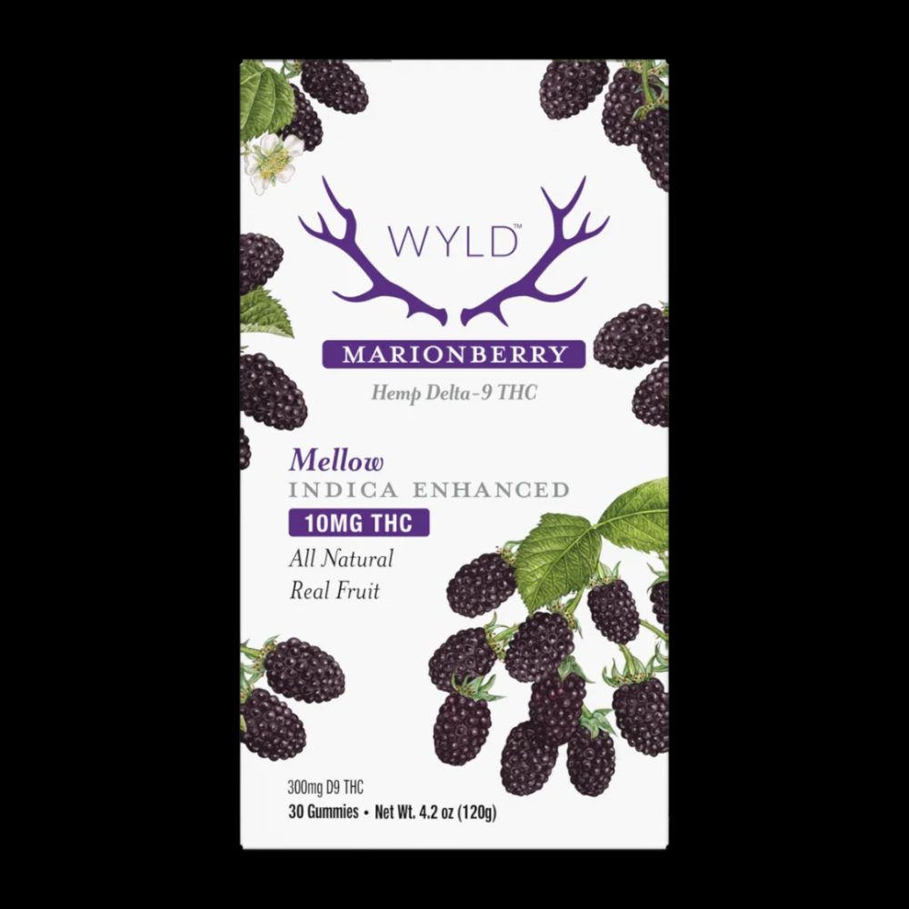 Wyld Marionberry Indica THC Gummies – 10mg